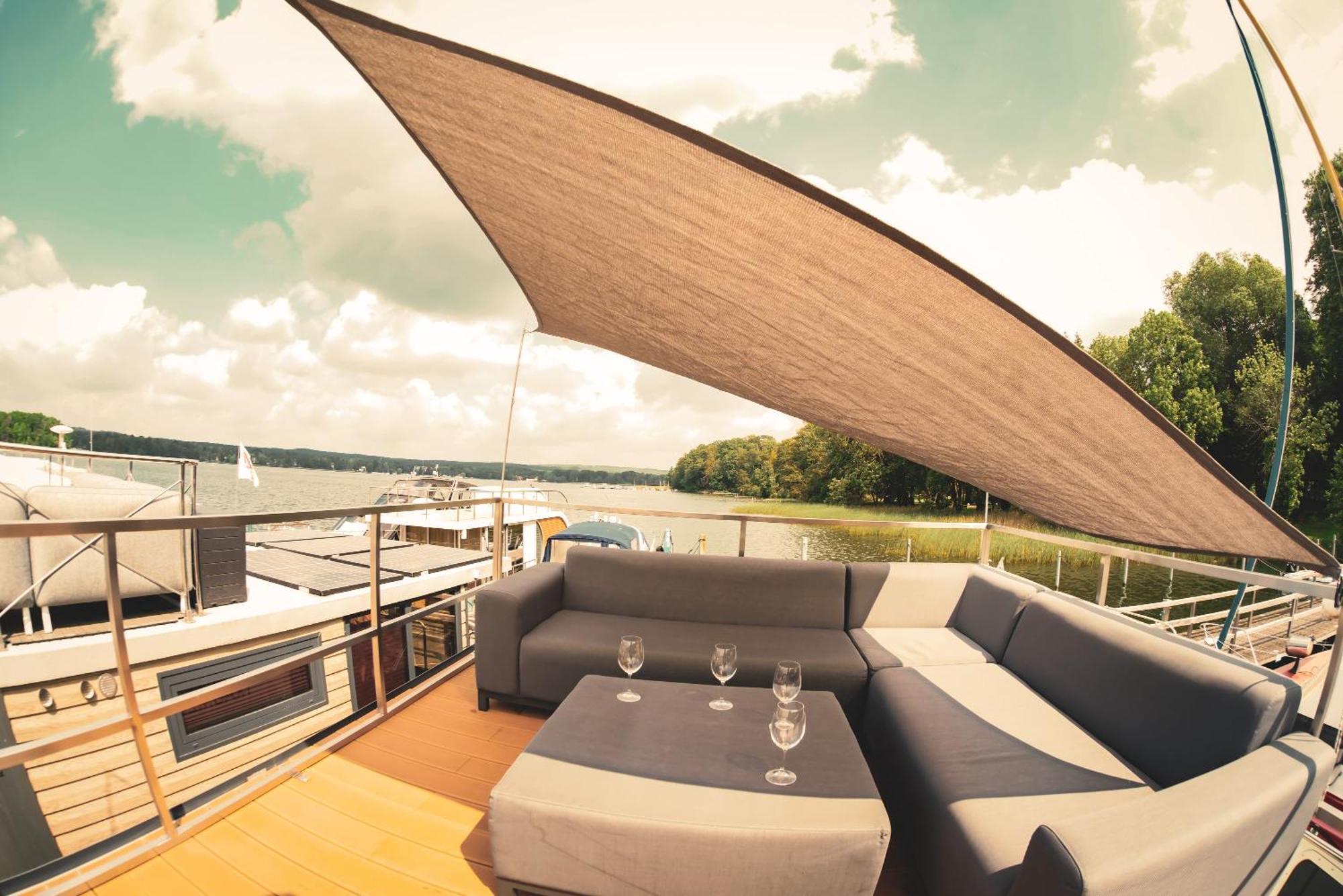 Traumzeitboot2 Auf Dem Scharmuetzelsee Bad Saarow Esterno foto